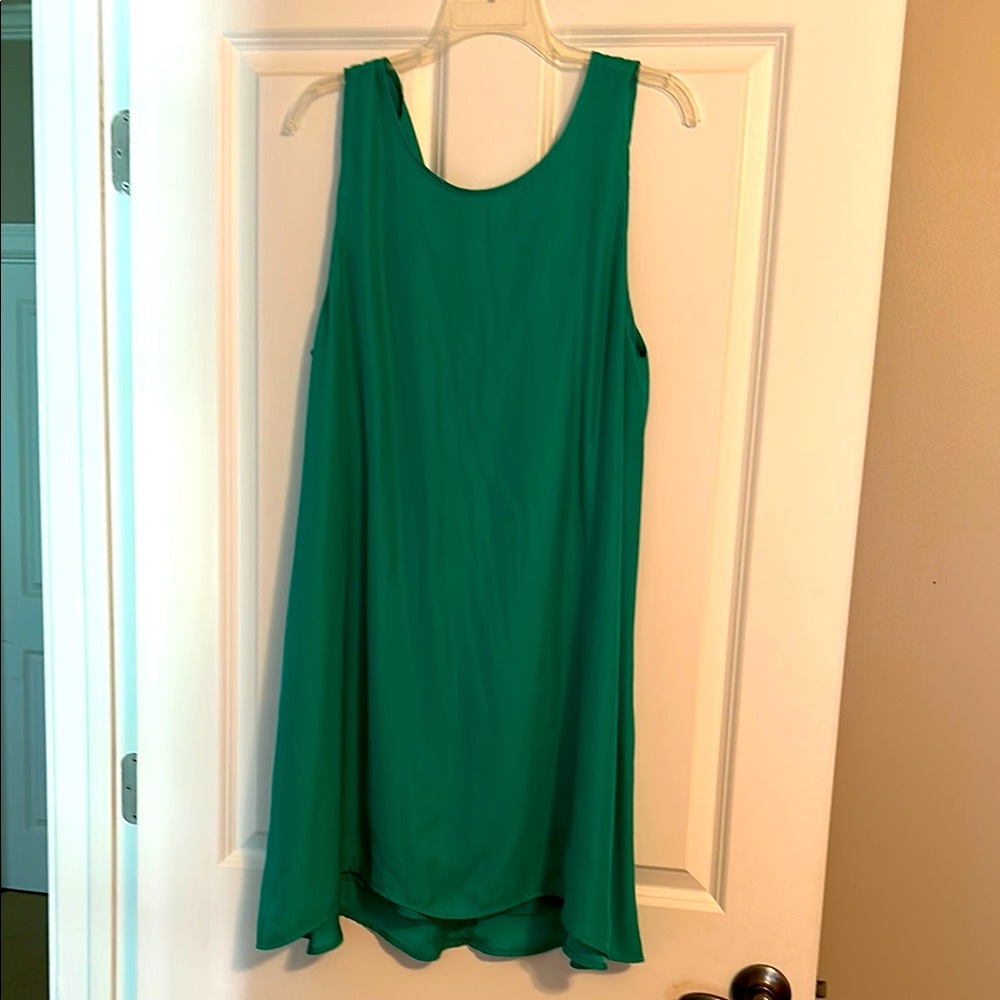 BB Dakota Green Sleeveless Scoop Neck Sundress